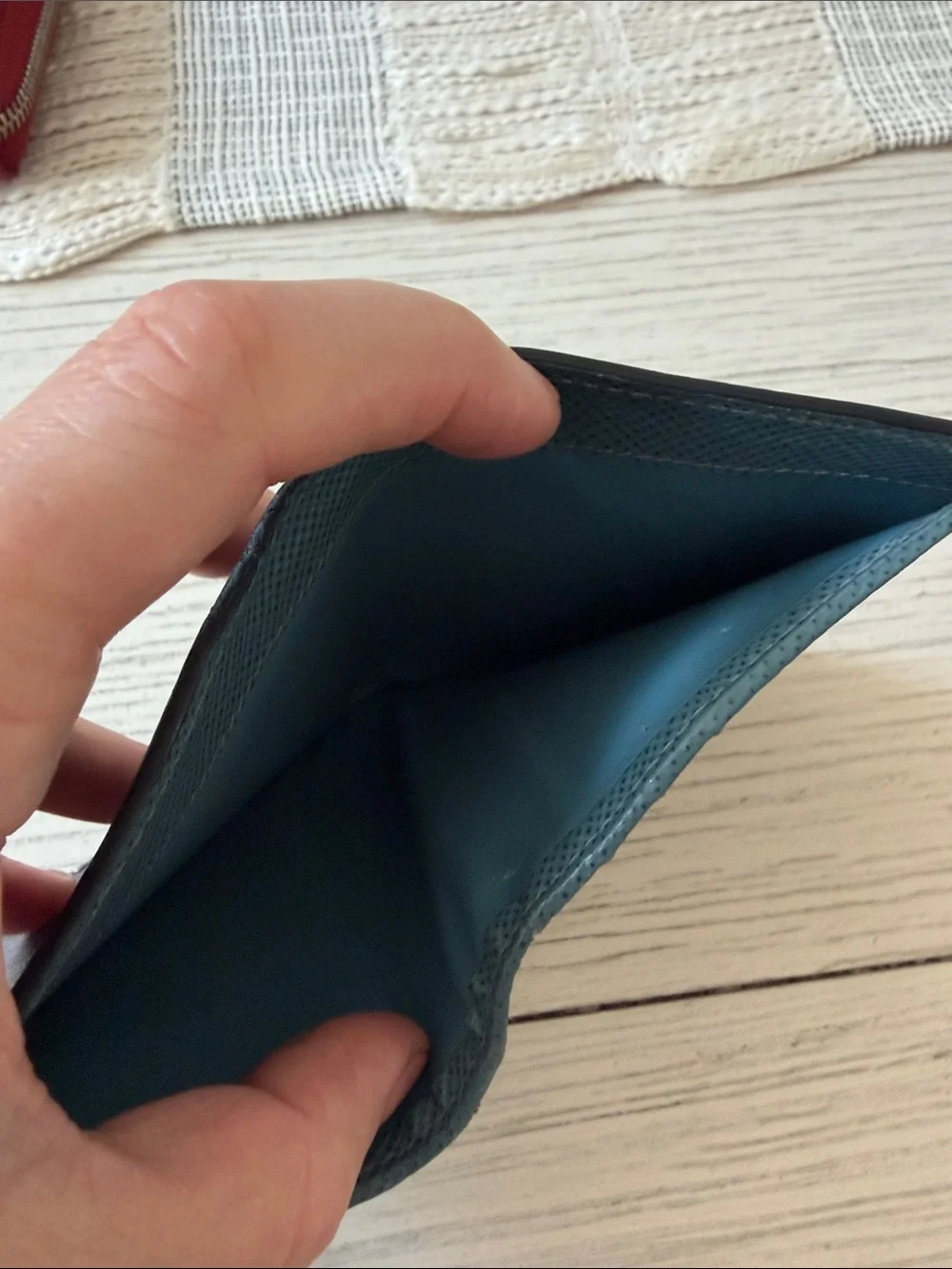 Prada Black Saffiano Leather Bi-Fold Card Holder Wallet